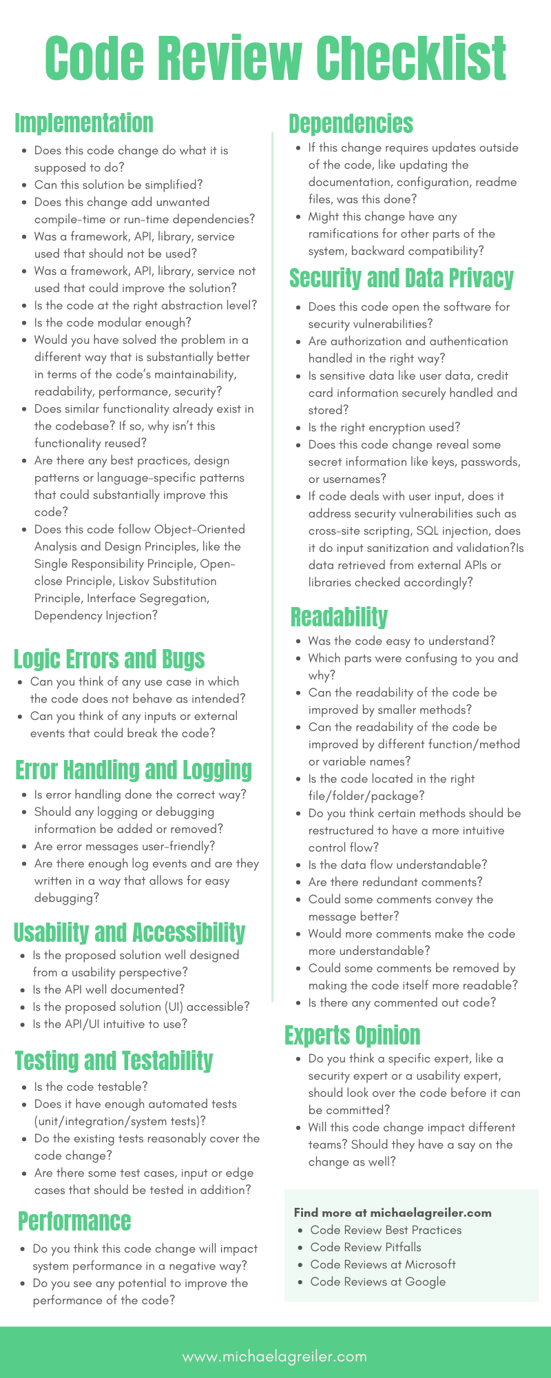 Code review checklist - tập trung vào vấn đề quan trọng