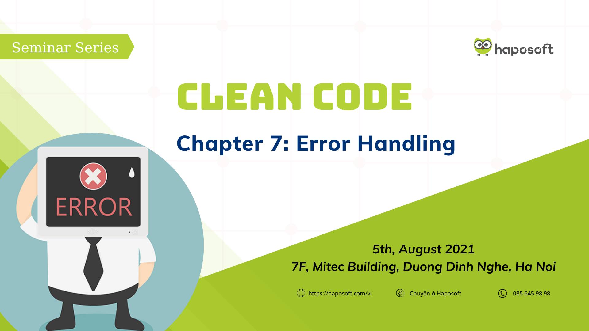 Clean code series: Part 7 - Error Handling