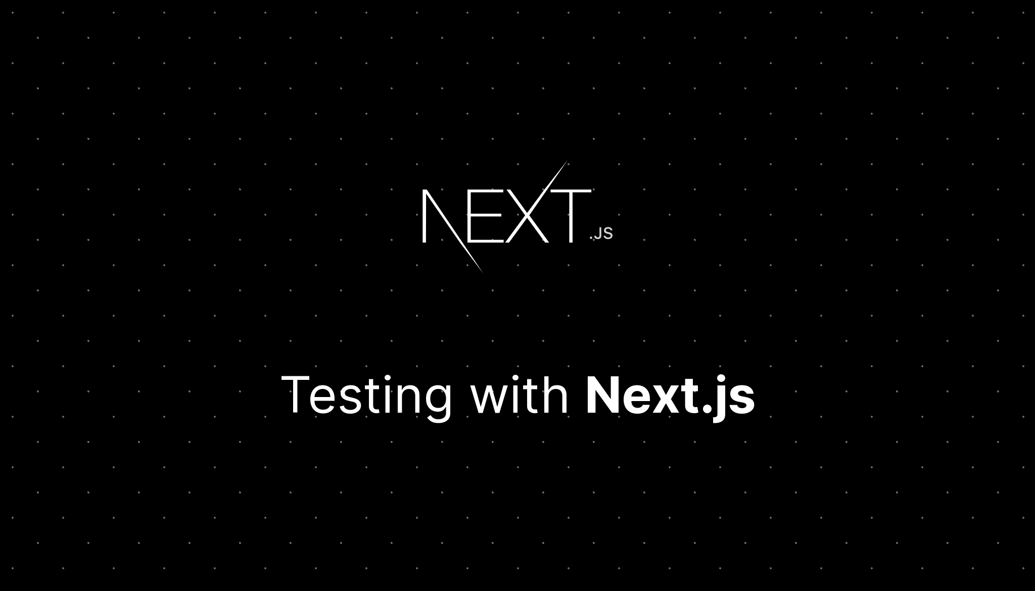 Testing in NextJS